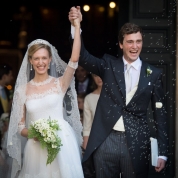 Prinţul Amedeo al Belgiei s-a căsătorit cu logodnica sa Elisabetta von Wolkenstein (sursă foto: blogg.tv2.no)